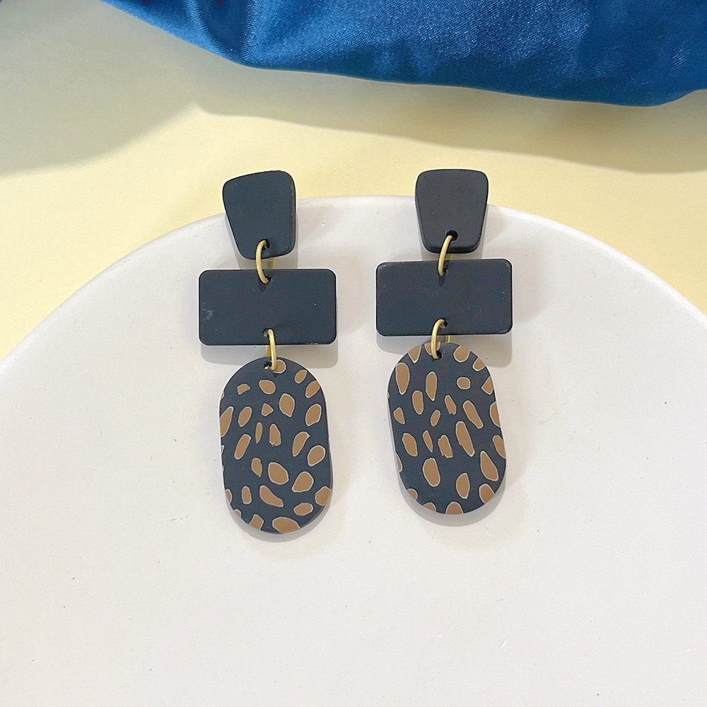 1 Pair Fashion Geometric soft clay Handmade Womenu0027S Drop Earrings