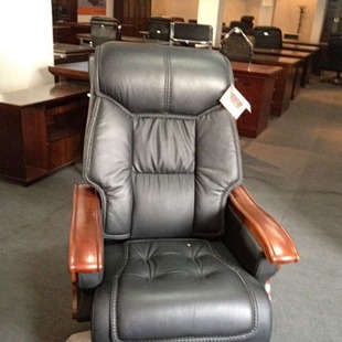 Shenyang Boss Chair Leather Luxury Reclining Executive Chair Leather Art Office Chair Solid Wood Chair Four-Legged Computer Chair Business