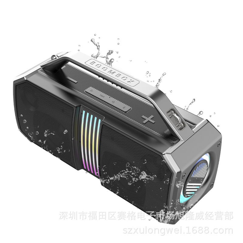 Nuevo altavoz Bluetooth deportivo portátil de alta potencia de 100 vatios al aire libre RGB sonido Bluetooth deportivo impermeable
