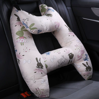 neck pillow – Headrest - flower-skirt-rabbit-neck-pillow-machine-washablecomfortable-breathable-55x70cm