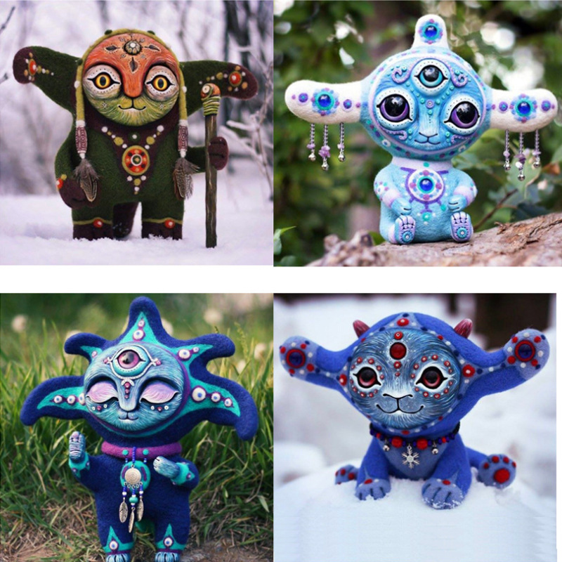 Cross-border resin figurine biological small elf statue garden outdoor courtyard handcraft decorative craft creative ornament
