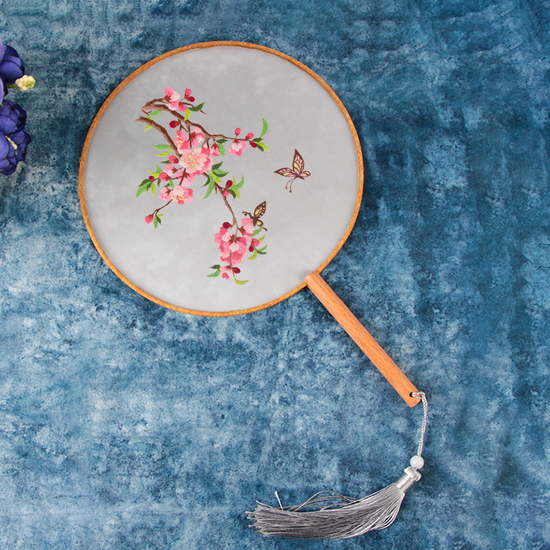 Bordado DIY auto bordado hecho a mano para principiantes Fan material de bordado paquete de bordado Su estilo antiguo Wang Zhi