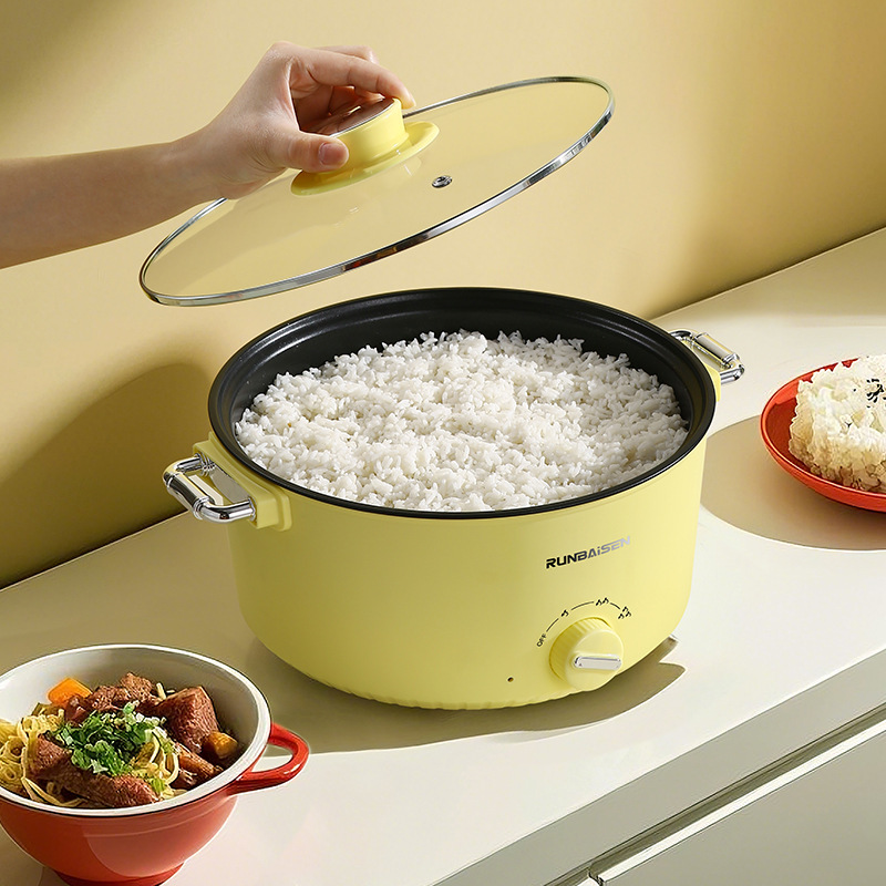 多功能电煮锅多功能家用宿舍一体电炒菜炒锅不粘电锅跨境礼品批发