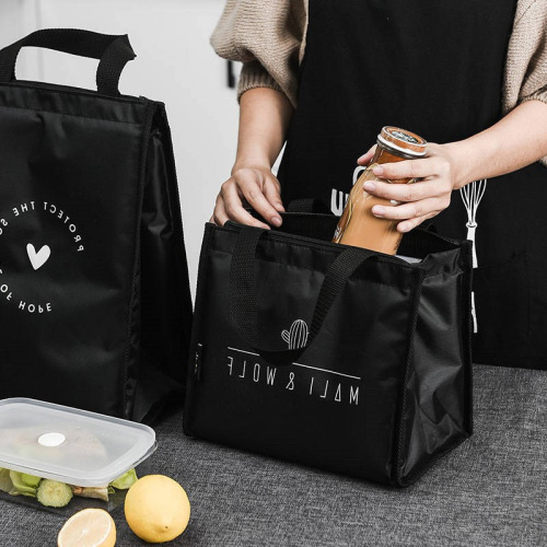 Japanese style portable lunch bag insulated lunch box bag lunch box with lunch bag student office worker hand-held lunch bag