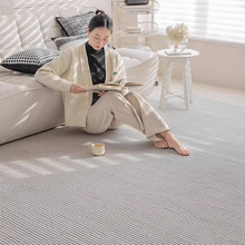 意式极简线条简约高端轻奢百搭地毯客厅沙发茶几现代卧室耐脏地垫