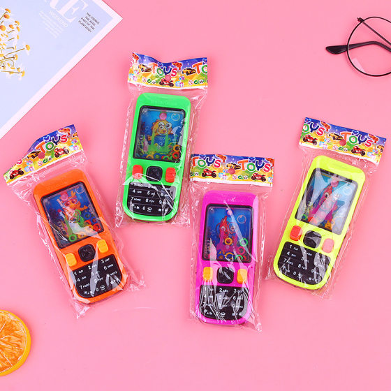Children's handheld ring water machine toy mobile phone ring palm button toy small game machine water machine game