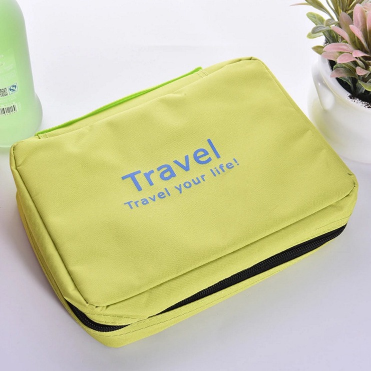 Korean version of the new large-capacity business trip toiletry bag foldable women's hanging supplies hanging bag waterproof cosmetic bag