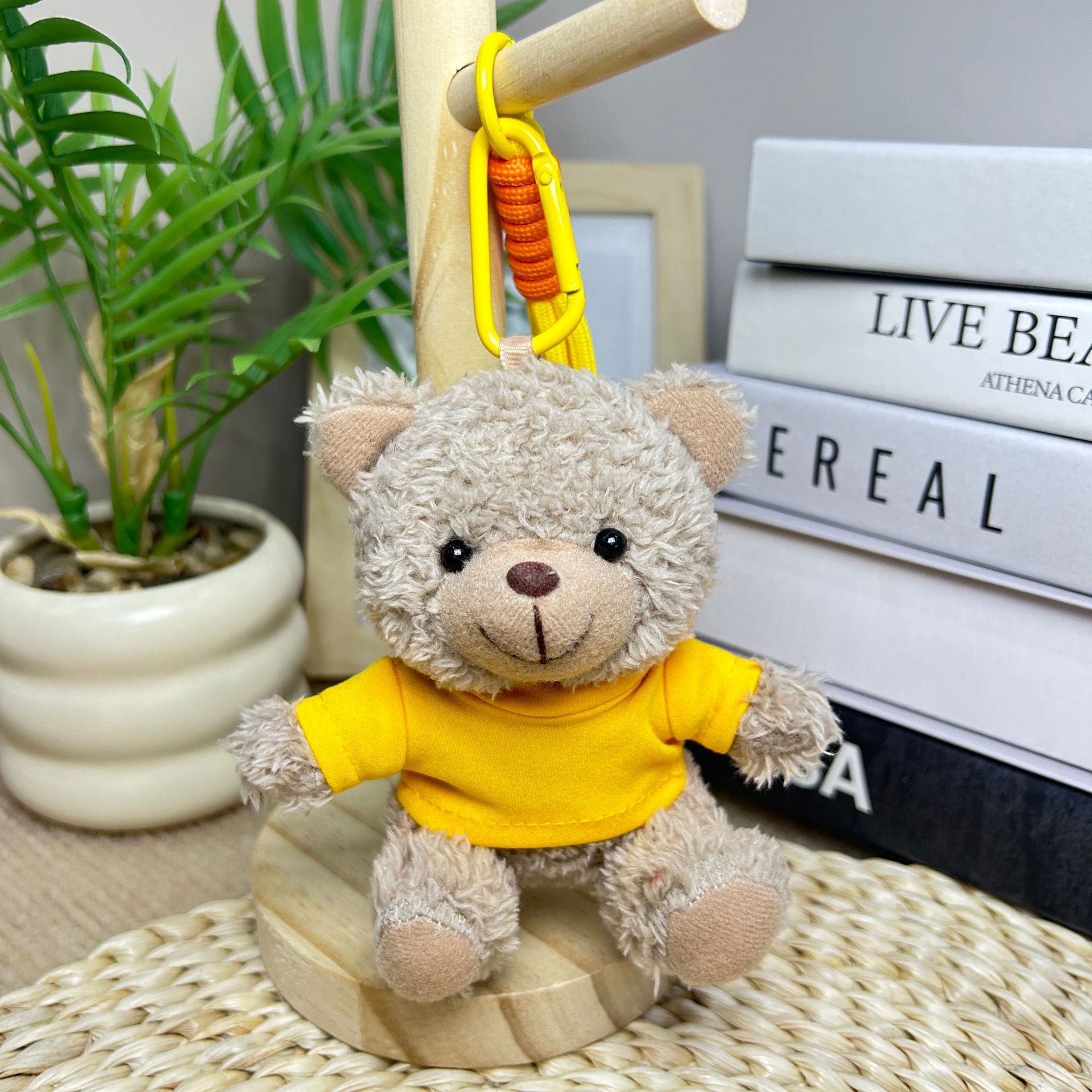 Colgante camiseta Teddy Bear muñeca Teddy Bear muñeca juguetes de peluche temporada de graduación logotipo corporativo regalo muñeca tela