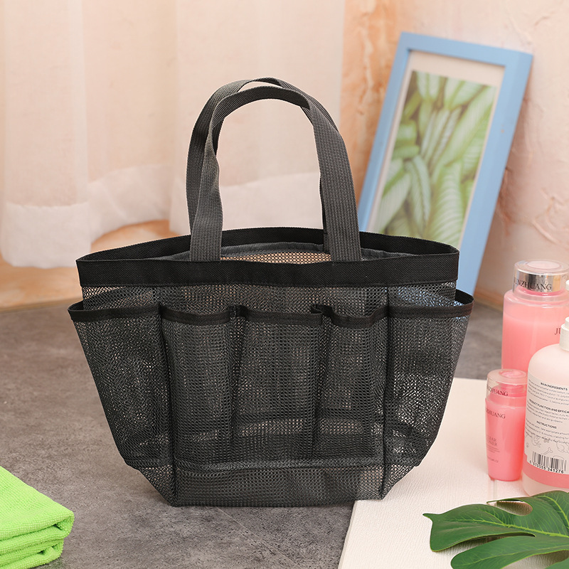 Cesta de baño Portátil Bolsa de baño plegable malla fitness natación bolsa de almacenamiento de gran capacidad Portátil Bolsa de playa