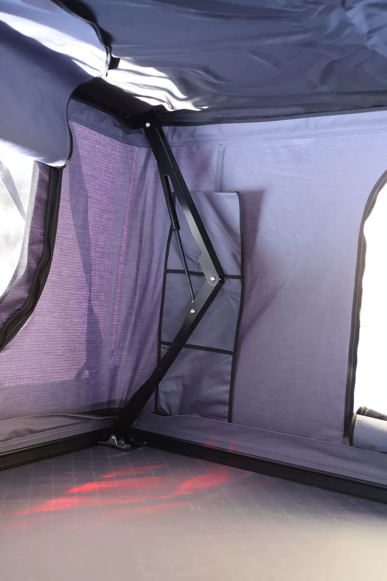 Outdoor aluminum shell folding tent automatic roof tent room double self-driving travel car car luggage rack tent