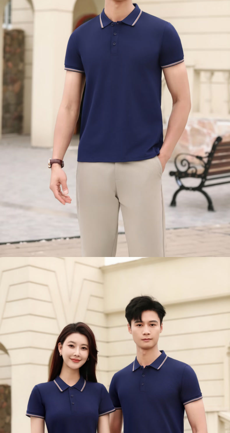 Classic Men's Polo Shirt – Relaxed Fit Short-Sleeve Cotton T-Shirt, Versatile Casual & Semi-Formal Top For Everyday Wear​_viptrois.com