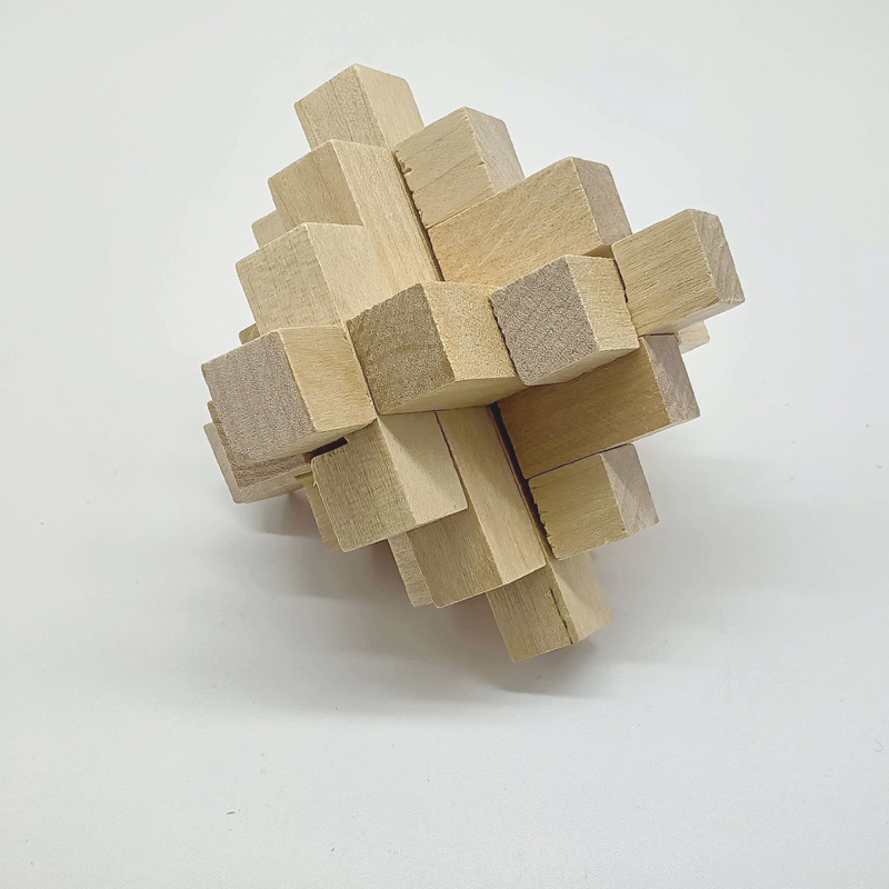 Juguetes intelectuales: Rompecabezas de mortaja y tenón de madera de haya, tipo Candado Kongming y Candado Luban, para alivio del estrés de estudiantes, juego completo, venta al por mayor. image 57