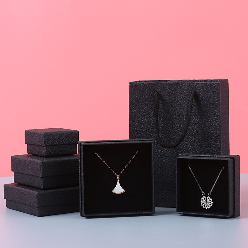 Fashion Solid Color Paper Jewelry Boxes