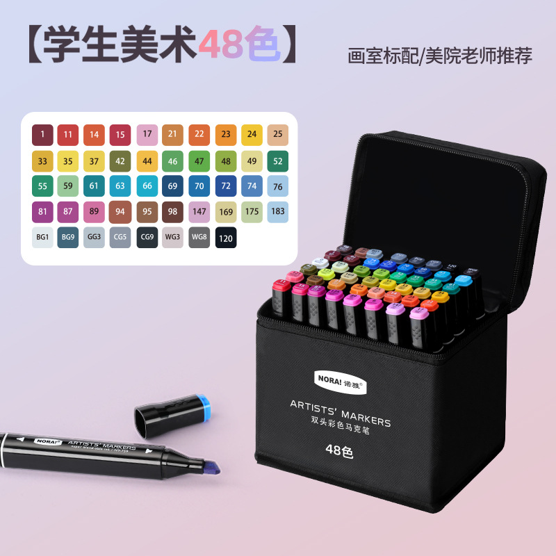 Rotuladores de Doble Punta Noya a Base de Aceite, Juego de Pinceles de Colores para Estudiantes, Serie Completa de Colores para Pintar, Rotuladores de Colores para Niños