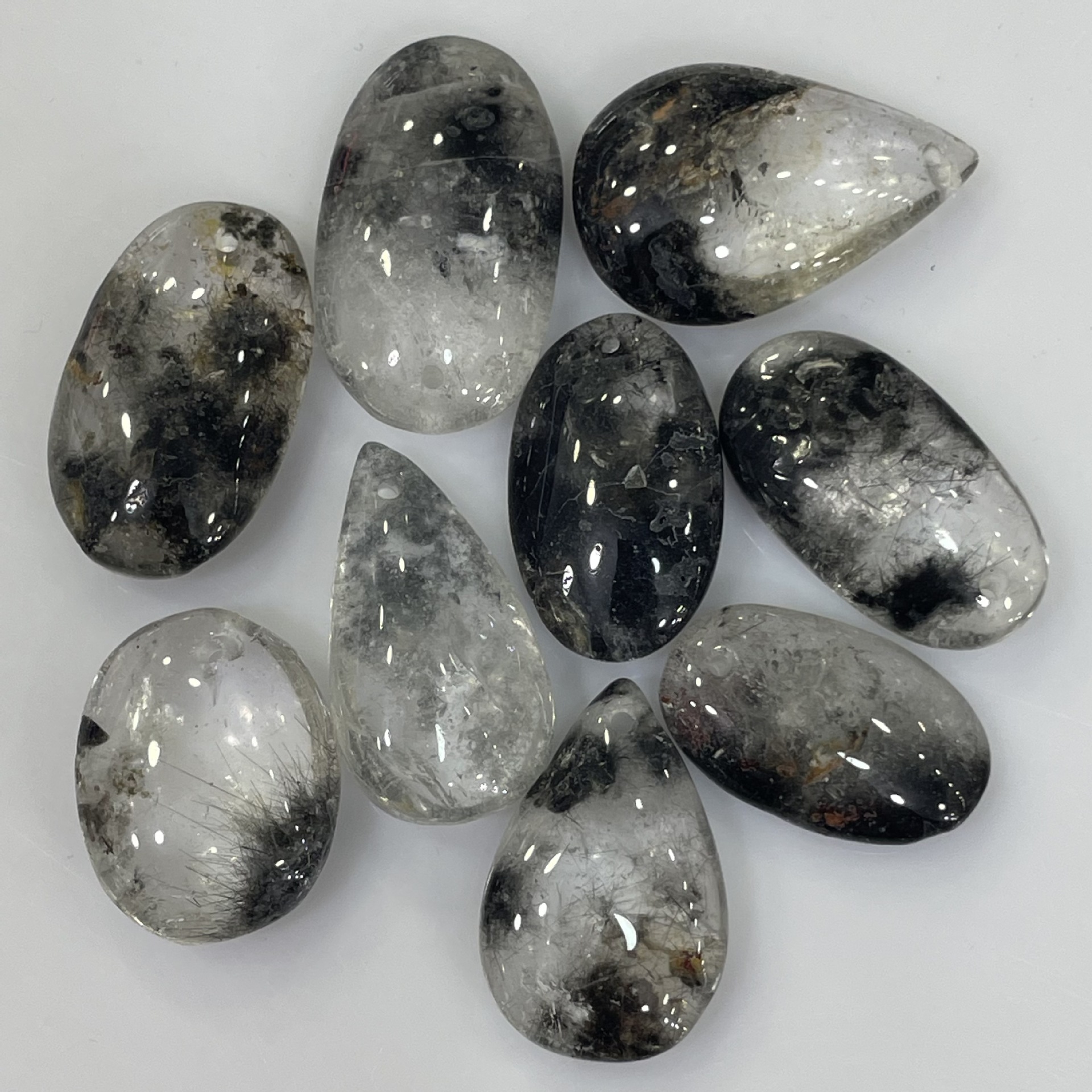 organic ghost pendant drop-shaped
