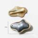 Oval piece embellished DIY Song Jin hairpin alloy jewelry clip fabric base duck bill clip round side clip accessories