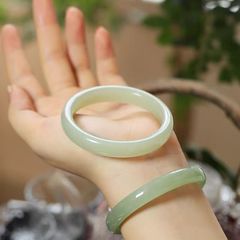 ホータン翡翠ブレスレット本物のホータン翡翠美容ブレスレット選択氷種クリアウォーター素材翡翠ブレスレットソース工場供給