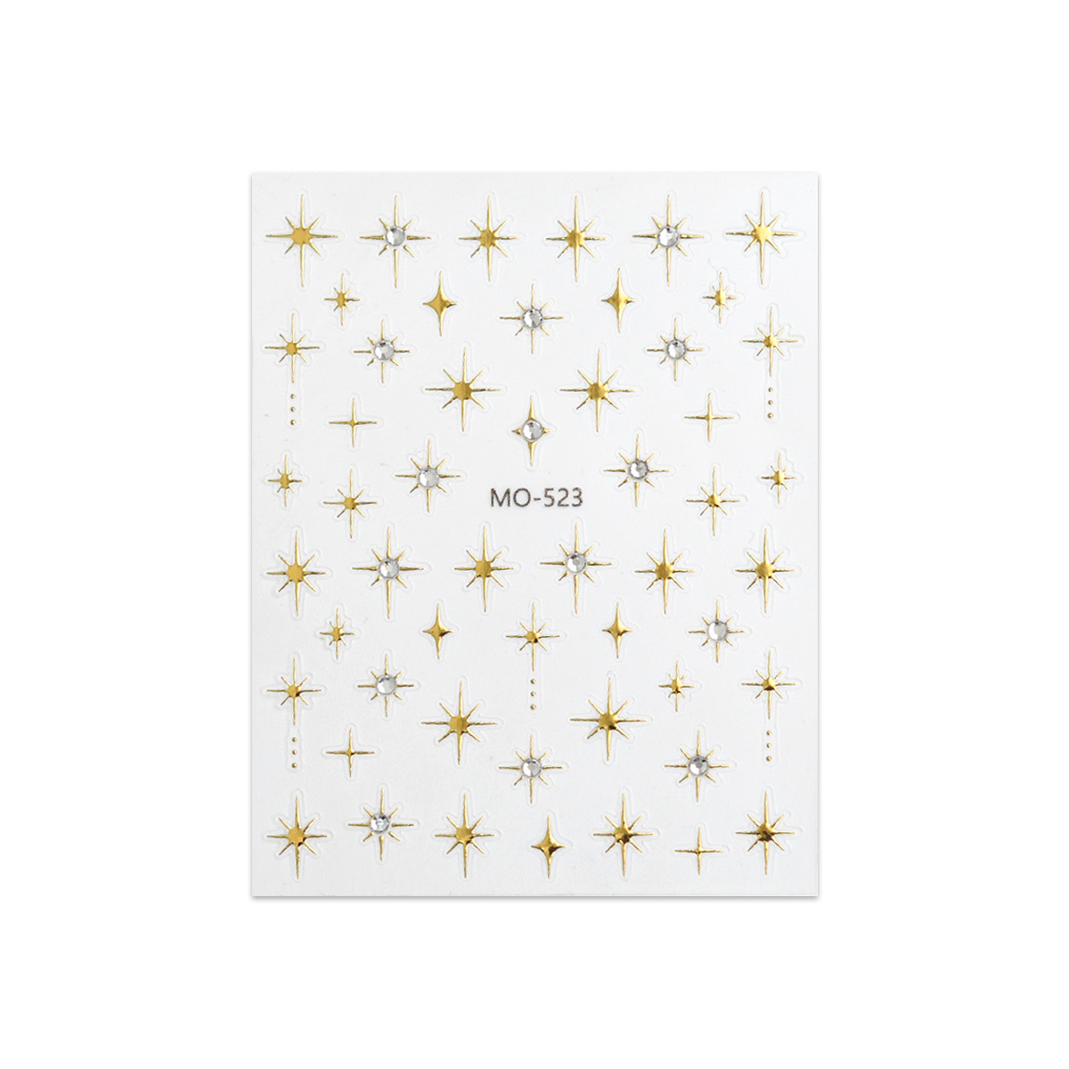 Celebridades de Internet Hot Crystal Diamond Star Mango Etiqueta engomada 3D Bronceado Plata en caliente French Silver Juicio de luna Punto de diamante Etiqueta engomada de uñas de todo fósforo