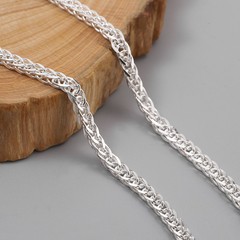 本物の S925 スターリングシルバーネックレスメンズスネークボーンチェーン純銀ショーペンチェーンファッションカップル女性シンプルな鎖骨チェーンシルバージュエリー