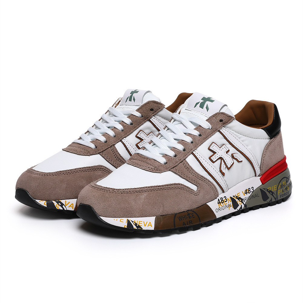 Comercio exterior transfronterizo nuevos zapatos masculinos premium, suela gruesa transpirable, zapatos deportivos casuales de cuero anti-pelú.