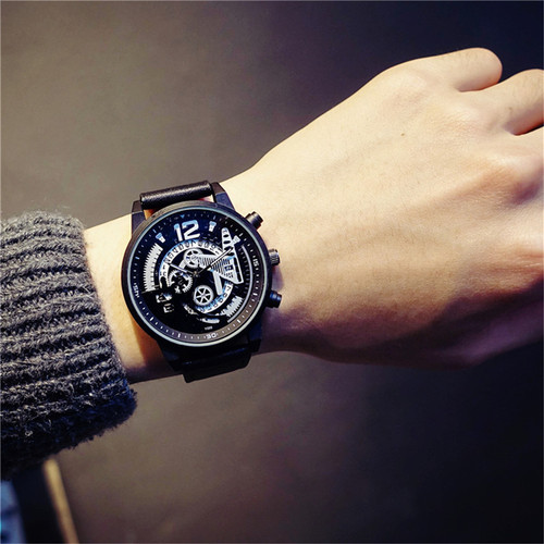 Teenage middle school student watch men's mechanical watch men's fully automatic waterproof quartz watch trendy boys Korean version high school student