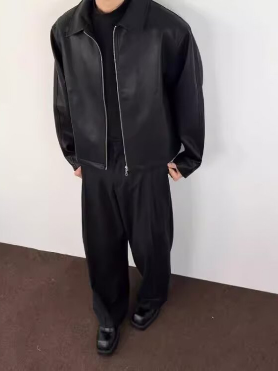 Black jacket with zipper