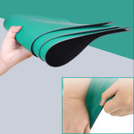 工厂直销PVC防静电胶皮哑光绿色电子维修桌面实验室耐高温耐磨垫