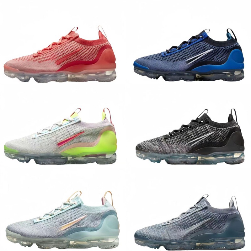 Wholesale Vapormax Flyknit2021 Flying Line Full Palm Air Cushion Running Shoes Men's and Women's Large Size Casual Sports Shoes