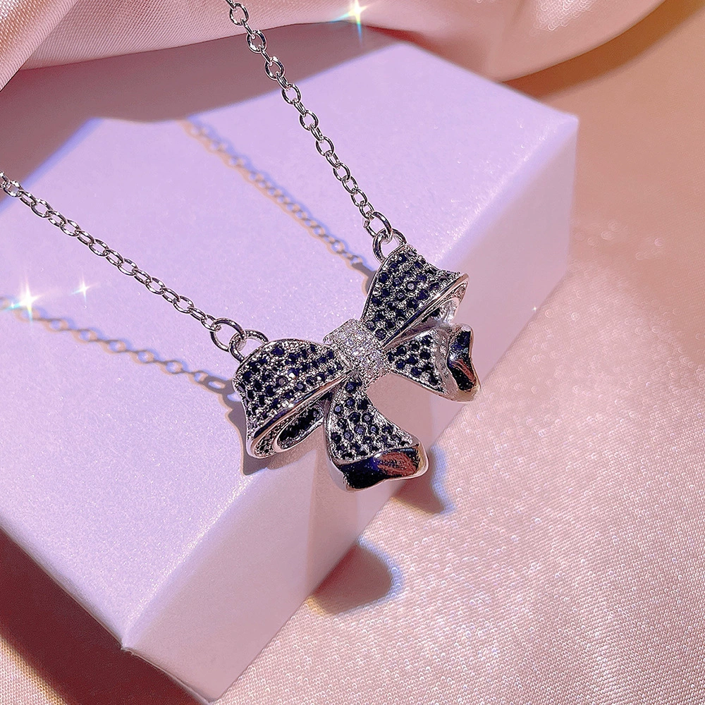 Цепочка с бантом, ожерелье, сережки двухцветные, кольцо, украшения, оптом