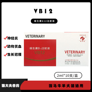 Veterinary Medicine, Veterinary Vitamin B12 Injection, Vitamin Deficiency Growth Retardation for Pigs, Cattle, Sheep, Pets, Dogs, Cats and Horses