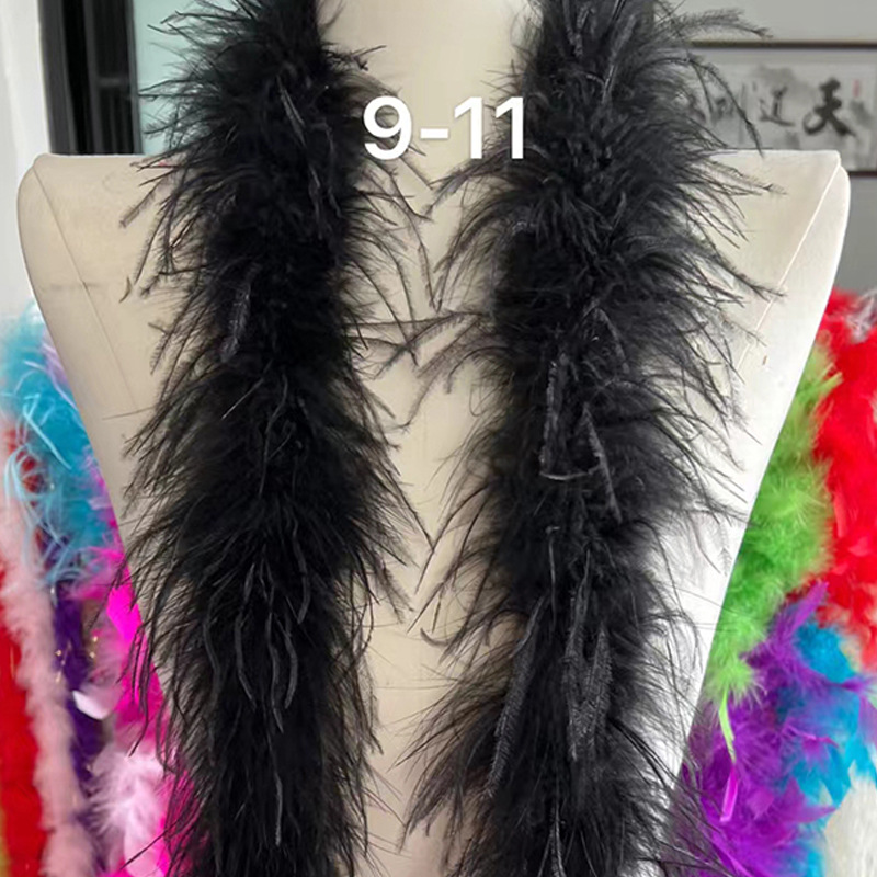 Plumas negras al por mayor DIY accesorios de decoración de ropa accesorios escenas de diseño de fábrica de plumas tienda directa