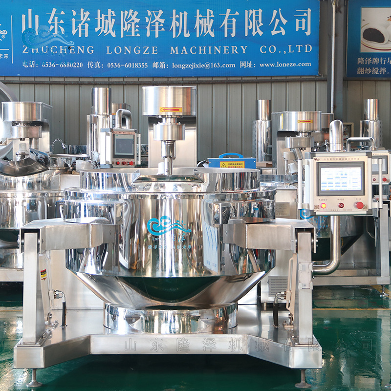 蜢子虾酱全自动炒锅 番茄辣酱搅拌炒锅 不糊锅的电磁行星搅拌锅