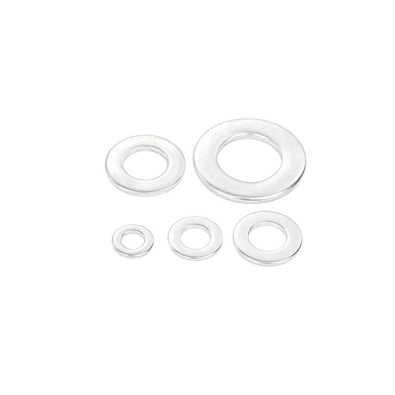 Junta plana de acero inoxidable 304 para aumentar el espesor de la junta de tornillo de metal mesón circular M3M4M5M6M8M10M12