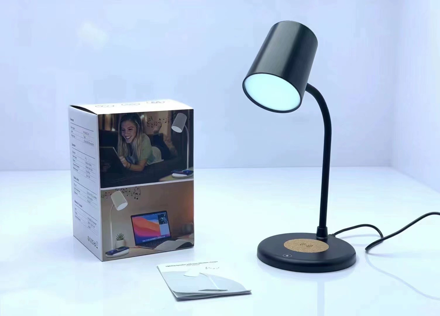 Wireless charging table lamp wireless charging music table lamp smart table lamp Bluetooth audio wireless charging Bluetooth