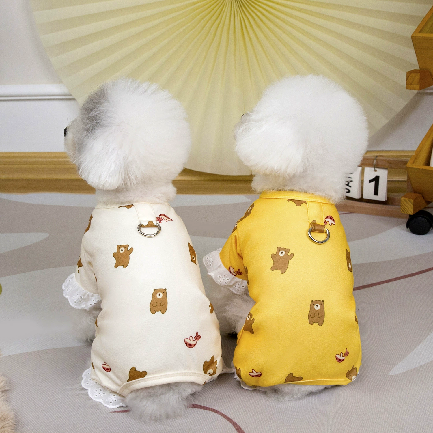 25 толстых медведей, четыре ноги, домашняя одежда, домашняя одежда, кошачий принт, четырехугольная толстая собака, летняя тонкая собака