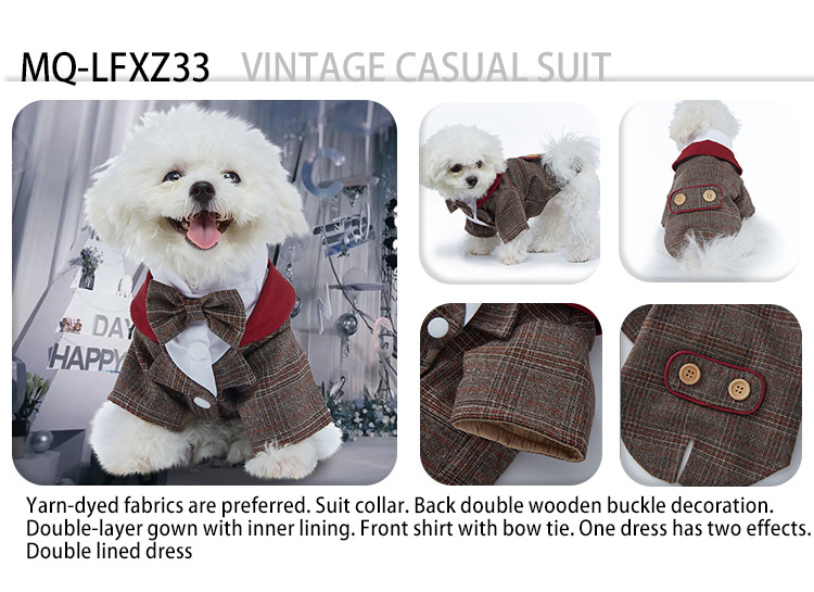 Formel hundeskjorte med slips til bryllup og jul_voghion.com