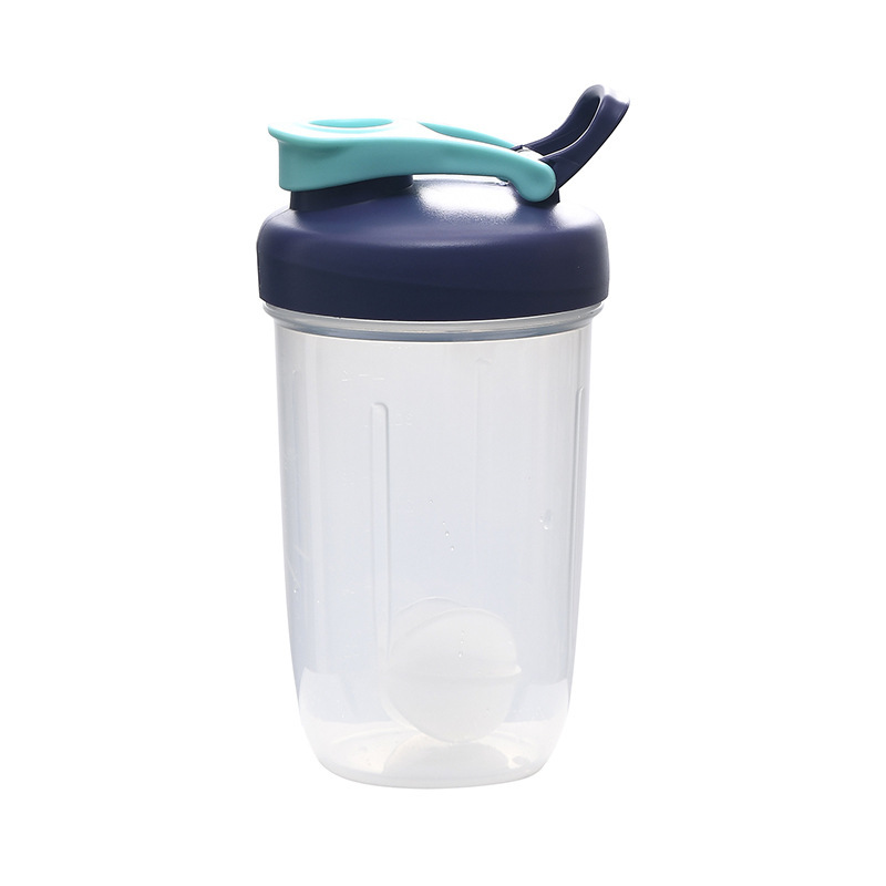 400 ml de proteína en polvo batido taza mecedora de plástico portátil taza de agua deportiva botella de fitness al aire libre se puede fijar el logotipo