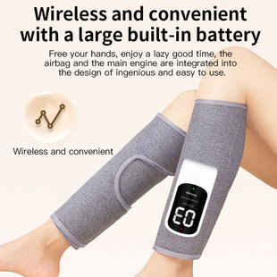 Household Air Bag Type Leg Massager Electric Air Pressure Dredging Instrument Rechargeable Hot Compress Foot Massage Machine Constant Temperature Hot Compress Beautiful Legs