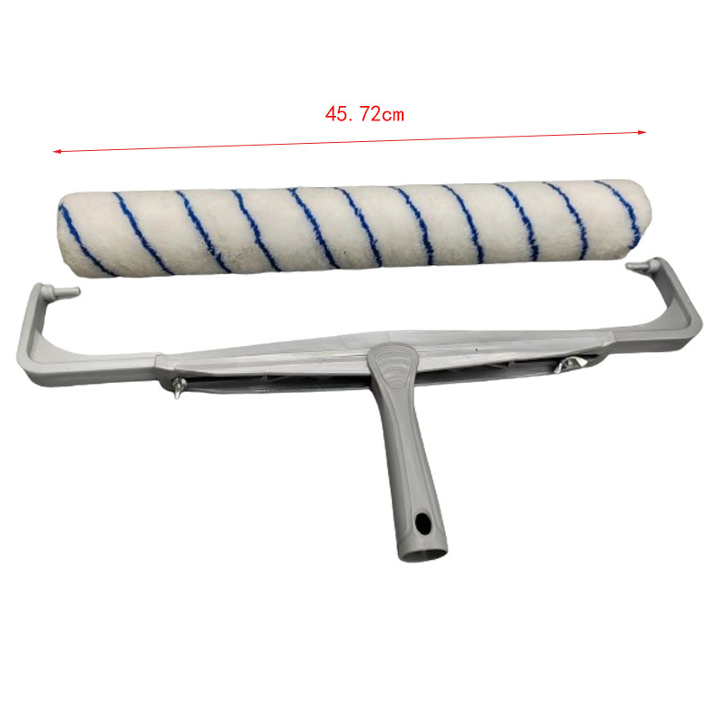 Soporte de plástico retráctil de 18 pulgadas Cepillo de rodillo de fibra de carbono pintura pared soporte de mango de plástico ventas directas de fábrica