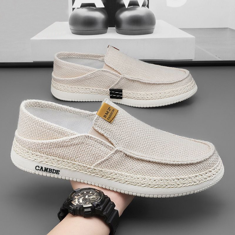 Zapatos de lona casuales bajos de verano, cómodos viejos zapatos de tela de Beijing para hombres transfronterizos con suela suave transpirable de un pie zapatos para hombres image 8