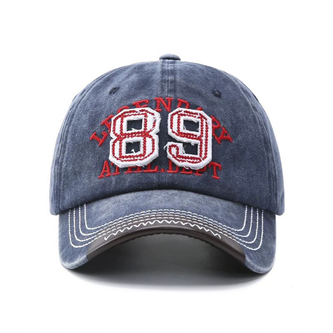 Retro Baseball Cap Patch — Unisex Adjustable Sun Hat, 55–60 cm, 6 Colors