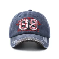 Retro Baseball Cap Patch — Unisex Adjustable Sun Hat, 55–60 cm, 6 Colors