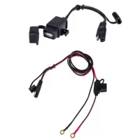 Мотоцикл модифицированный мобильный телефон зарядное устройство 2.1A один USB SAE адаптер зарядное устройство водонепроницаемый 12-24V напряжение