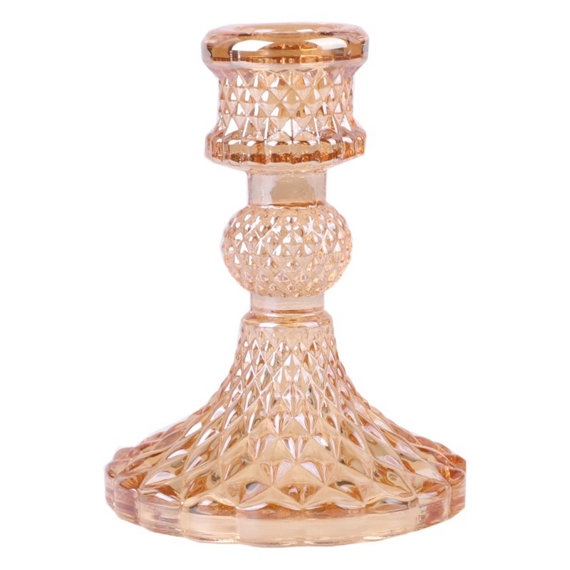 Европейский стиль простой стеклянный подсвечник бытовой стержень восковая основа Романтический обеденный стол подсвечник креативное украшение дома