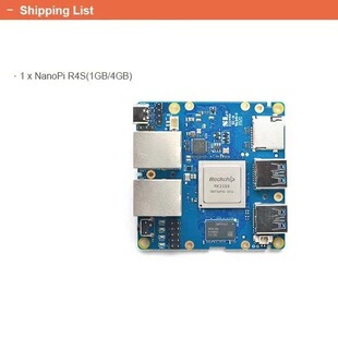 [NanoPi R4S Mini Router Development Board] 4GB Memory RK3399 Dual Gigabit Port Development Board