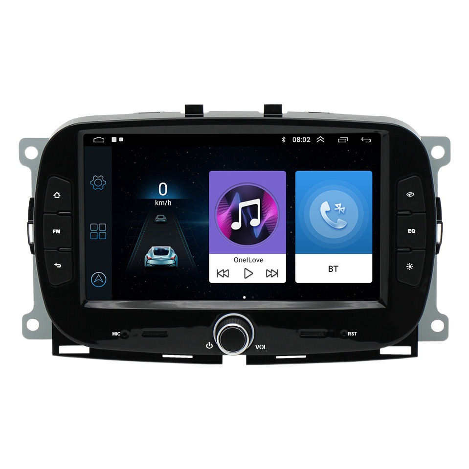 Nuevo para Fiat 500 lingya Android coche navegación 7 pulgadas coche Bluetooth reproductor todo en una máquina