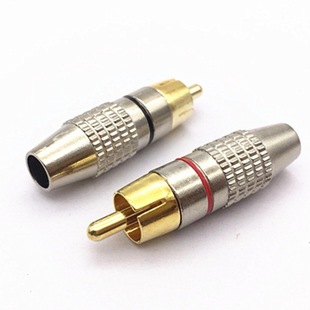 270RCA welding-free lotus head AV plug video head welding-free audio head RCA plug lotus plug