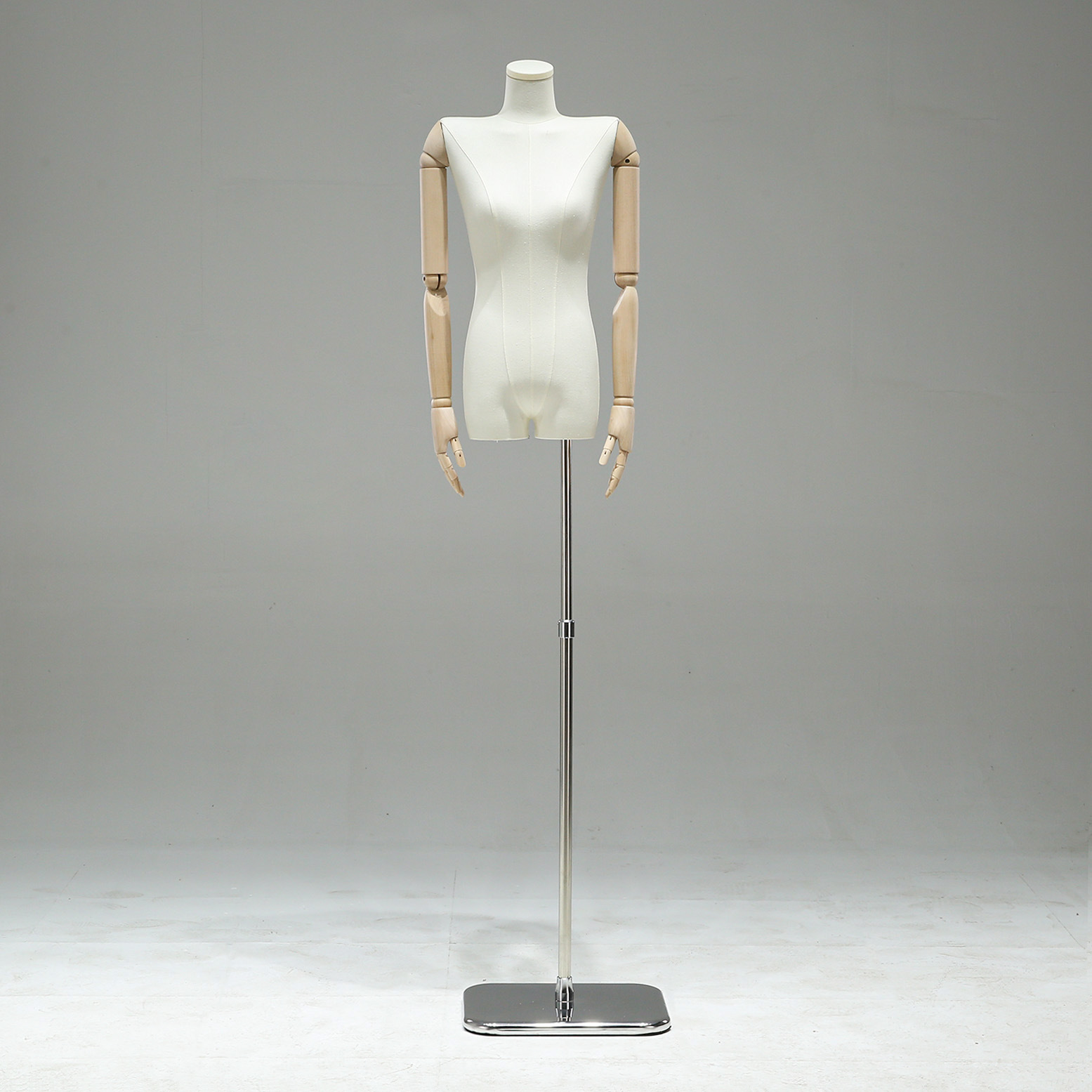 Tienda de ropa coreana colgante de hombro plano modelo de mano accesorios ventanas de mujer y mujer mitad de cuerpo maniquí modelo de muñeca estante de exposición