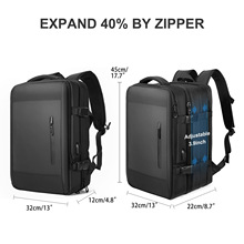 跨境新款男士商务扩容17电脑包出差旅游行李多功能大容量双肩背包