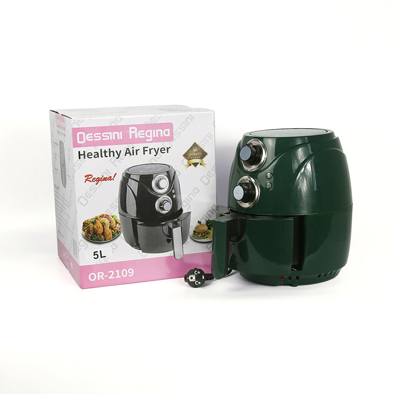 Net red dark green 5L Air fryer foreign...